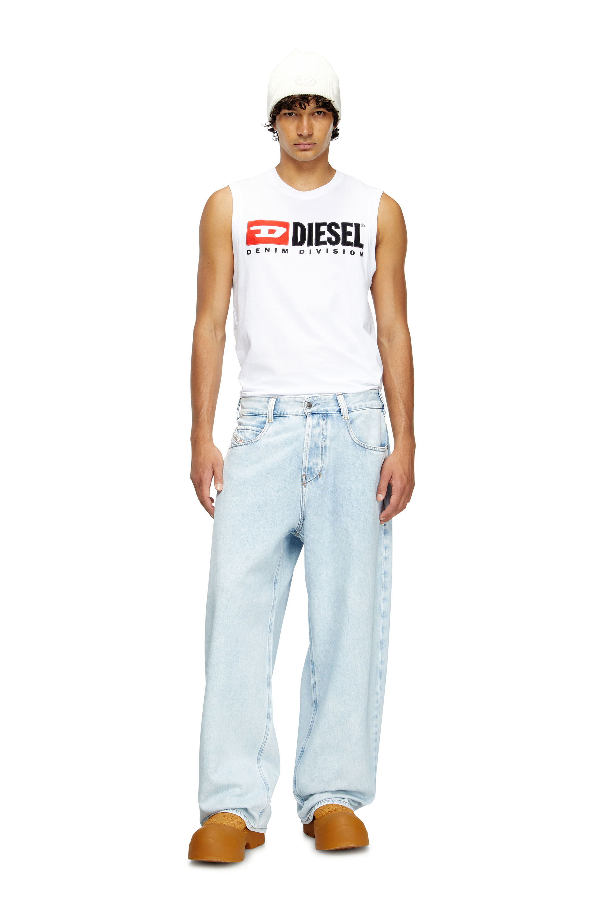Diesel - Unisex's Relaxed Jeans 1997 D-Enim 09M74, Light Blue - 3